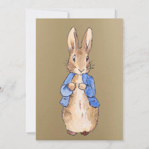 Peter Rabbit dans Gold Invitation