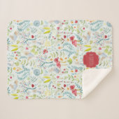 Peter Rabbit | Doorverwezen Waterverf patroon Sherpa Deken (Voorkant (horizontaal))