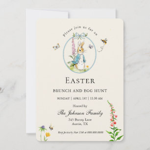  Peter Rabbit Easter brunch Uitnodiging