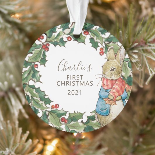 Peter Rabbit | Eerste Kerstmis baby Ornament (Boom)