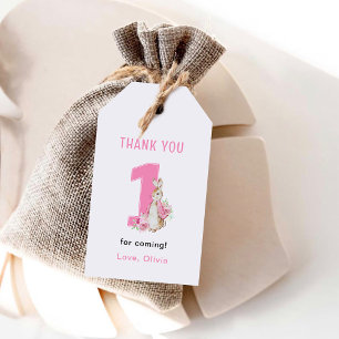 Peter Rabbit   Eerste verjaardag Bedankt Cadeaulabel