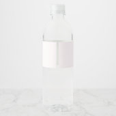 Peter Rabbit | Eerste verjaardag roze Waterfles Etiket (Achterkant)