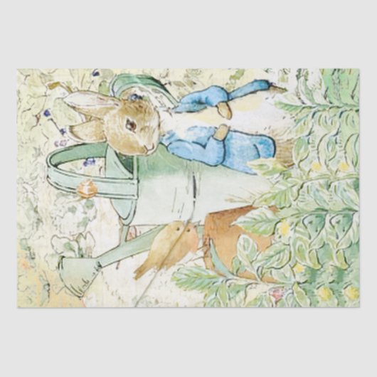 Peter Rabbit en bird Tissue Paper Tissuepapier (Voorkant)