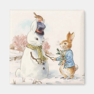 Peter Rabbit en de Sneeuwman van Beatrix Potter Magneet