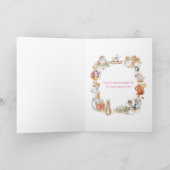 Peter Rabbit en vrienden Christening card - Roze Kaart (Binnen)
