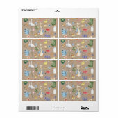 Peter Rabbit étiquette (Feuille entière)