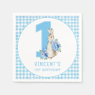 Peter Rabbit First Birthday Servet