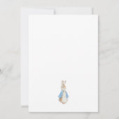 Peter Rabbit Fleur sauvage Baby shower Invitation (Dos)
