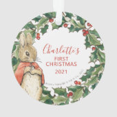 Peter Rabbit - Flopsy | Eerste Kerstdag Ornament (achterkant)