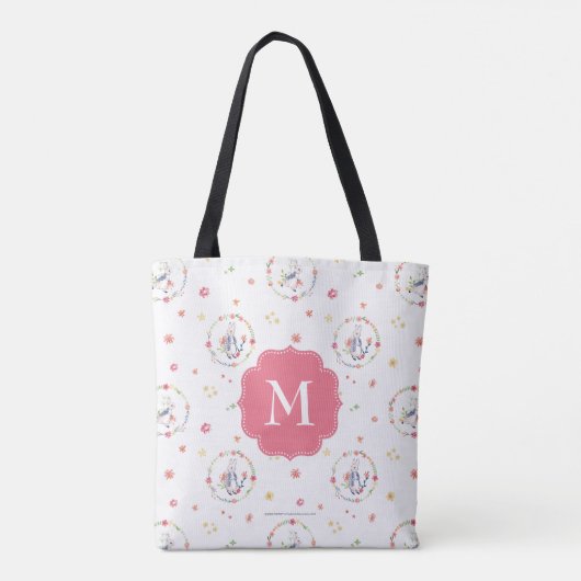 Peter Rabbit | Floral Wreath Pattern Draagtas (Achterkant)