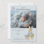 Peter Rabbit Foto Geboorte Aankondiging (Voorkant)