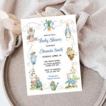 Peter Rabbit Friends Baby shower