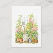 Peter Rabbit Garden Baby shower Boek voor Baby Informatiekaartje (Achterkant)