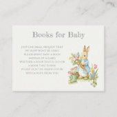 Peter Rabbit Garden Baby shower Boek voor Baby Informatiekaartje (Voorkant)