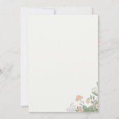 Peter Rabbit Garden Baby shower Kaart (Achterkant)