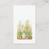 Peter Rabbit Garden Baby shower Luier Raffle Informatiekaartje (Achterkant)