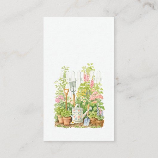 Peter Rabbit Garden Baby shower Luier Raffle Informatiekaartje (Achterkant)