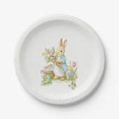 Peter Rabbit Garden Baby shower Papieren Bordje (Voorkant)