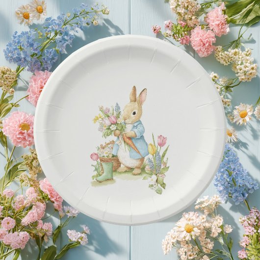 Peter Rabbit Garden Baby shower Papieren Bordje