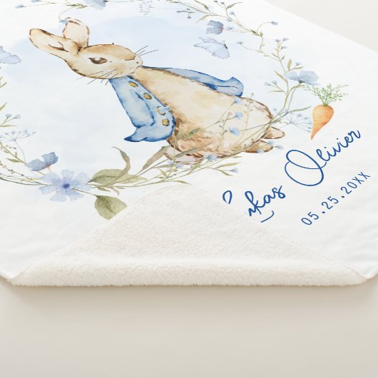 Peter Rabbit geïnspireerd ontwerp Sherpa Deken (3/4)