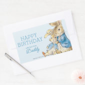 Peter Rabbit | Gelukkige verjaardag van Rechthoekige Sticker (Envelop)