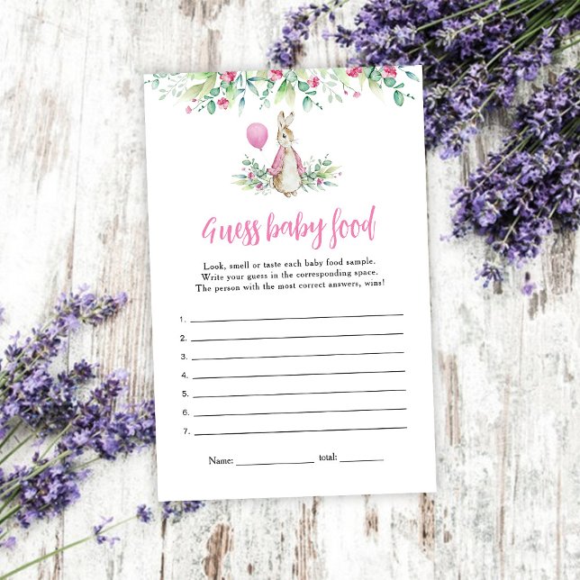 Peter Rabbit Guess baby food spel (Creator heeft geüpload)