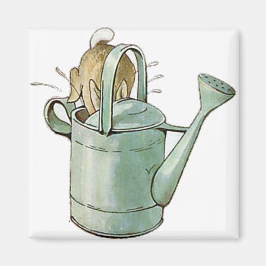 PETER RABBIT heeft eerst een hoofddoek in de dop g Magneet (Voorkant)