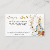 Peter Rabbit Herfst Baby Boy - Luier Raffle Kaart (Voorkant)
