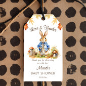 Peter rabbit herfst thema baby shower gunst cadeaulabel