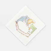 Peter Rabbit in Bed (Fed by his Moeder) Servet (Hoek)
