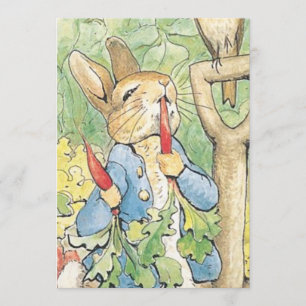 Peter Rabbit in the Garden - Beatrix Potter Kaart