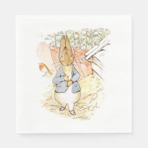 Peter Rabbit in the Garden (door Beatrix Potter) Servet