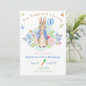 Peter Rabbit Invitation Anniversaire Bunny 1er Inv (Debout devant)
