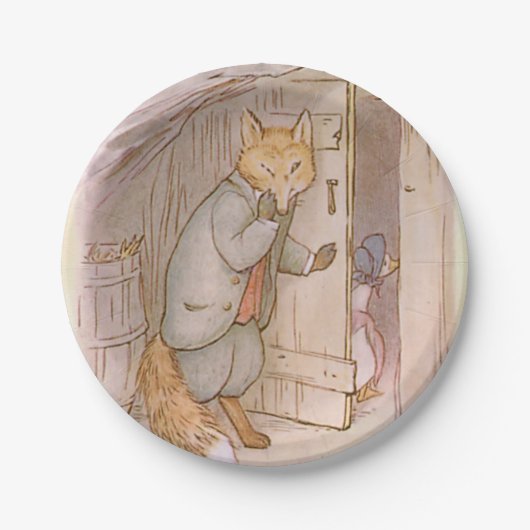 Peter Rabbit Jemina Puddle Paper Borden Papieren Bordje (Voorkant)