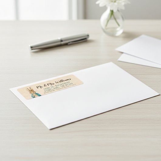 Peter Rabbit | Jongen Baby shower Etiket