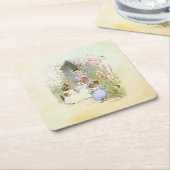 Peter Rabbit (katten) Vierkante Kartonnen Onderzetter (Schuin)