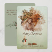 Peter Rabbit-kerstkaart Feestdagenkaart (Voorkant / Achterkant)