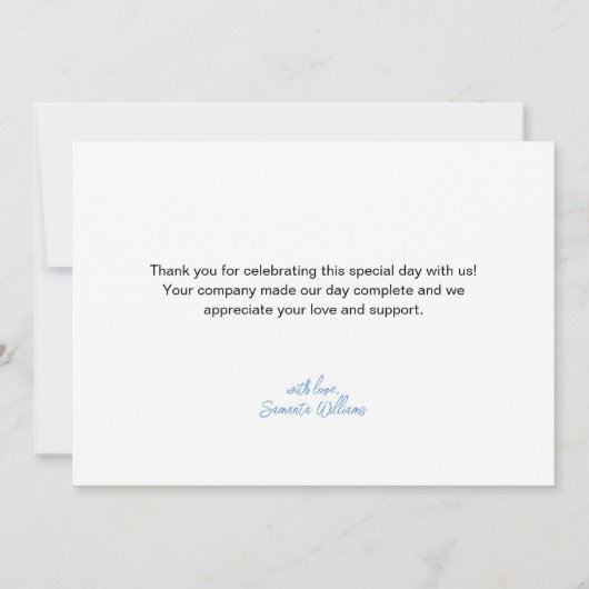 Peter Rabbit Kerstmis Baby shower Bedankkaart (Achterkant)