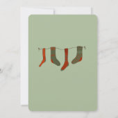 Peter Rabbit Kerstmis Baby shower Kaart (Achterkant)