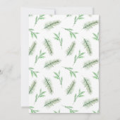 Peter Rabbit Kerstmis Baby shower Kaart (Achterkant)