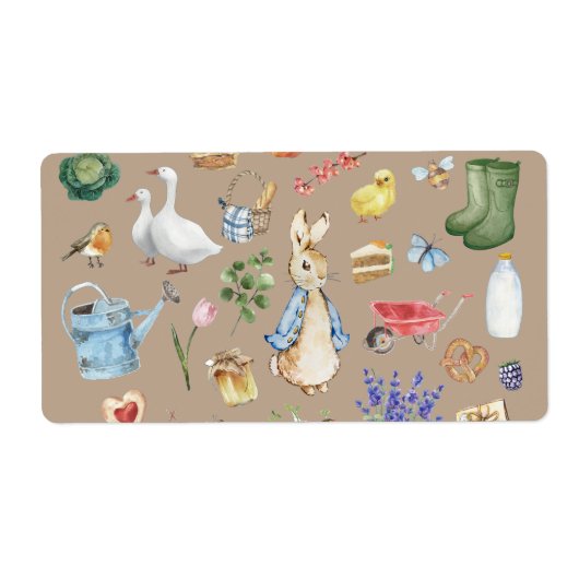 Peter Rabbit-label Etiket (Voorkant)