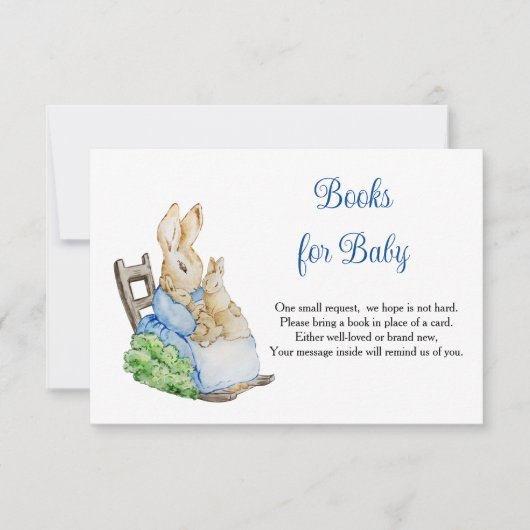 Peter Rabbit Livres Maman Pour Baby RSVP Card (Devant)