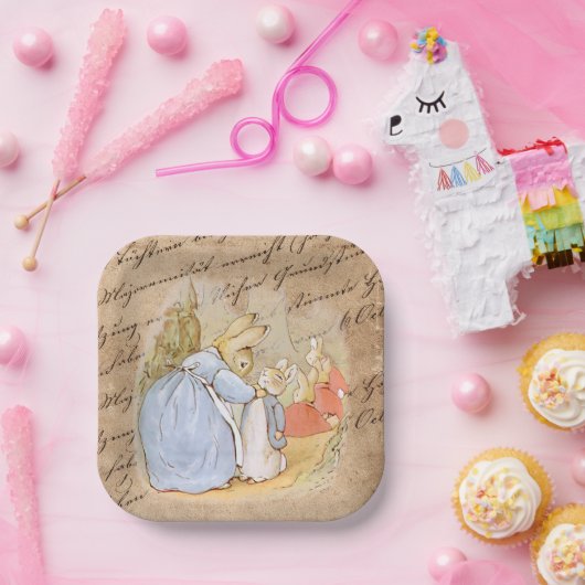 Peter Rabbit (mam) Papieren Borden Papieren Bordje (Feest)