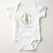 Peter Rabbit met de naam van het kind Personalisat Romper (Voorkant)