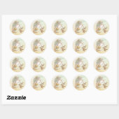 Peter Rabbit met vogels Ronde Sticker (Vel)