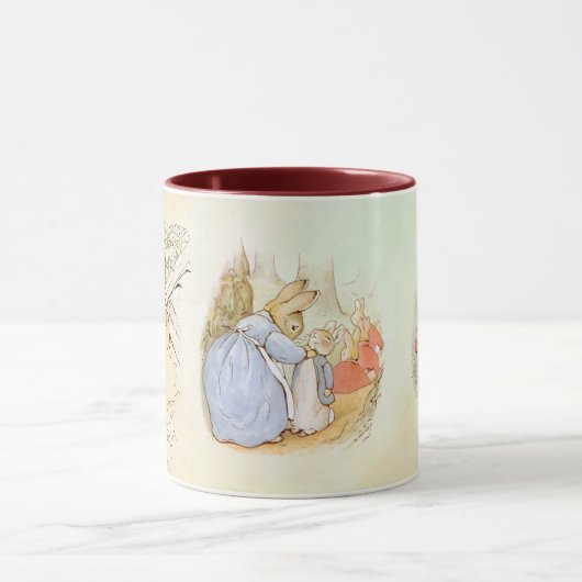 Peter Rabbit mixer Mug de café à deux tons (Centre)