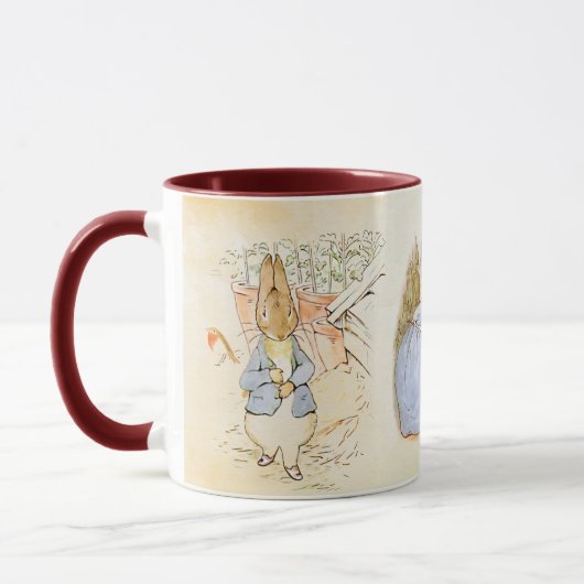 Peter Rabbit mixer Mug de café à deux tons (Gauche)