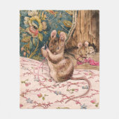 Peter Rabbit (muizennaald met schroefdraad) Fleece Deken (Voorkant)