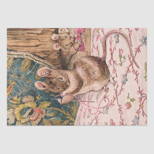 Peter Rabbit (muizennaald met schroefdraad) Weefpa Tissuepapier (Voorkant)