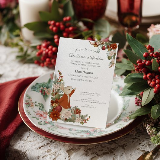 Peter Rabbit Noël Invitation